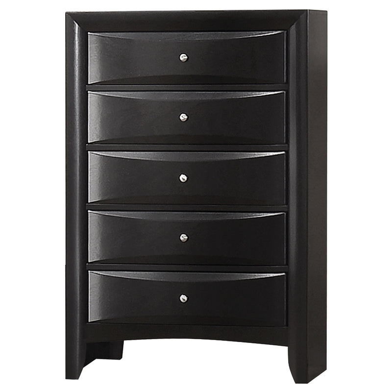Briana 5-drawer Bedroom Chest Black - 200705