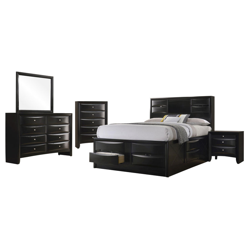 Briana 5-piece California King Bedroom Set Black - 202701KW-S5