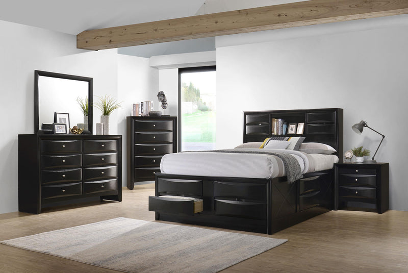 Briana 5-piece Queen Bedroom Set Black - 202701Q-S5