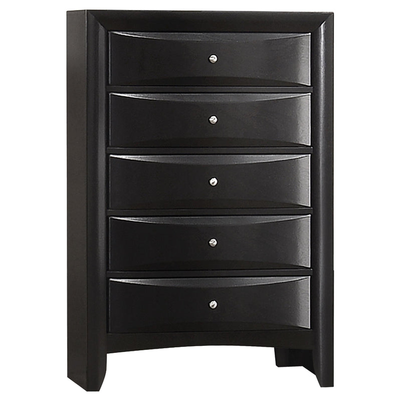 Briana 5-piece Queen Bedroom Set Black - 202701Q-S5