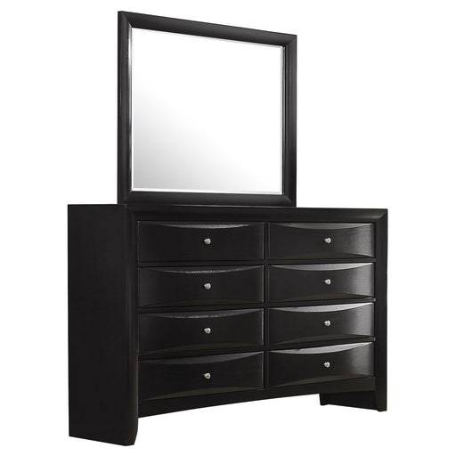 Briana 8-drawer Dresser with Mirror Black - 200703M