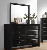 Briana 8-drawer Dresser with Mirror Black - 200703M