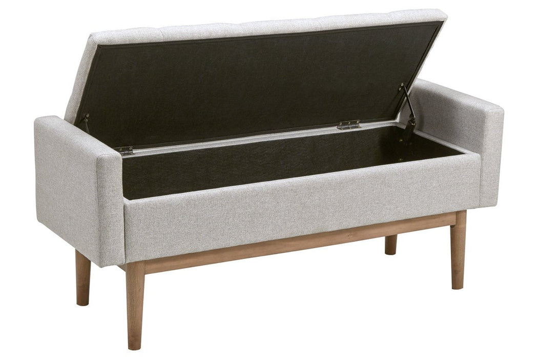 Briarson Beige/Brown Storage Bench - Gate FurnitureAccent Bench