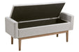 Briarson Beige/Brown Storage Bench - Gate FurnitureAccent Bench