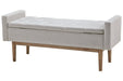 Briarson Beige/Brown Storage Bench - Gate FurnitureAccent Bench