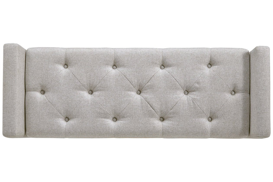 Briarson Beige/Brown Storage Bench - Gate FurnitureAccent Bench