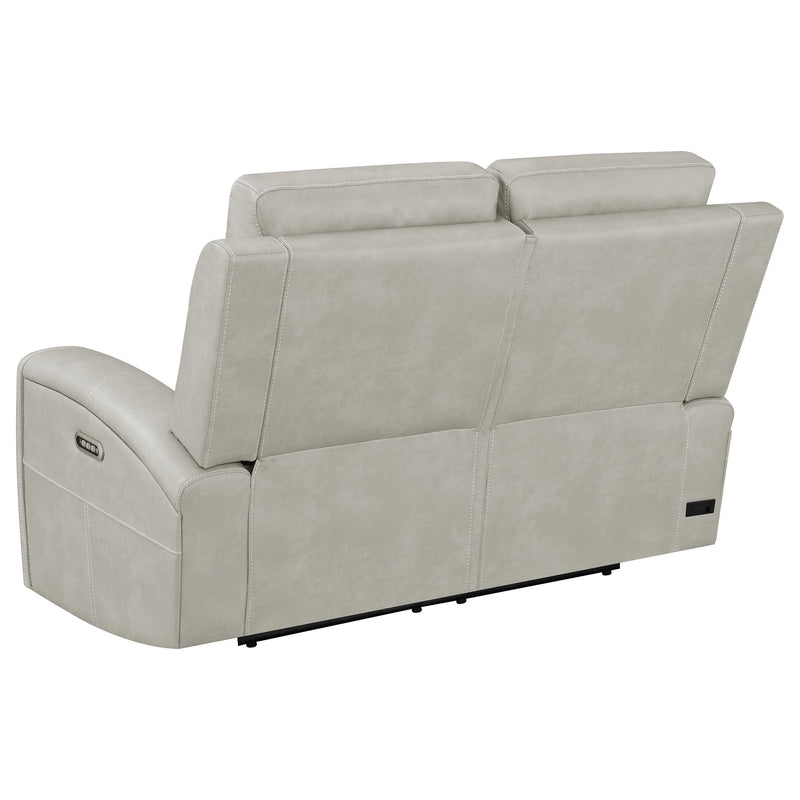 Brickston 2-piece Triple Power Reclining Sofa Set Grey - 603434PPP-S2