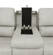 Brickston 3-piece Triple Power Reclining Sofa Set Grey - 603434PPP-S3