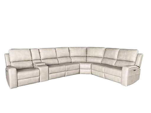 Brickston 4-piece Triple Power Reclining Sectional Sofa Mushroom - 600570PPP-SET