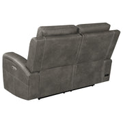 Brickston Triple Power Reclining Loveseat Charcoal - 603432PPP