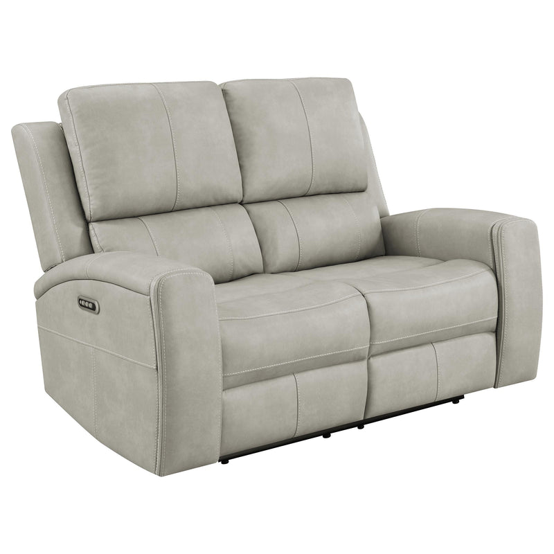 Brickston Triple Power Reclining Loveseat Grey - 603435PPP