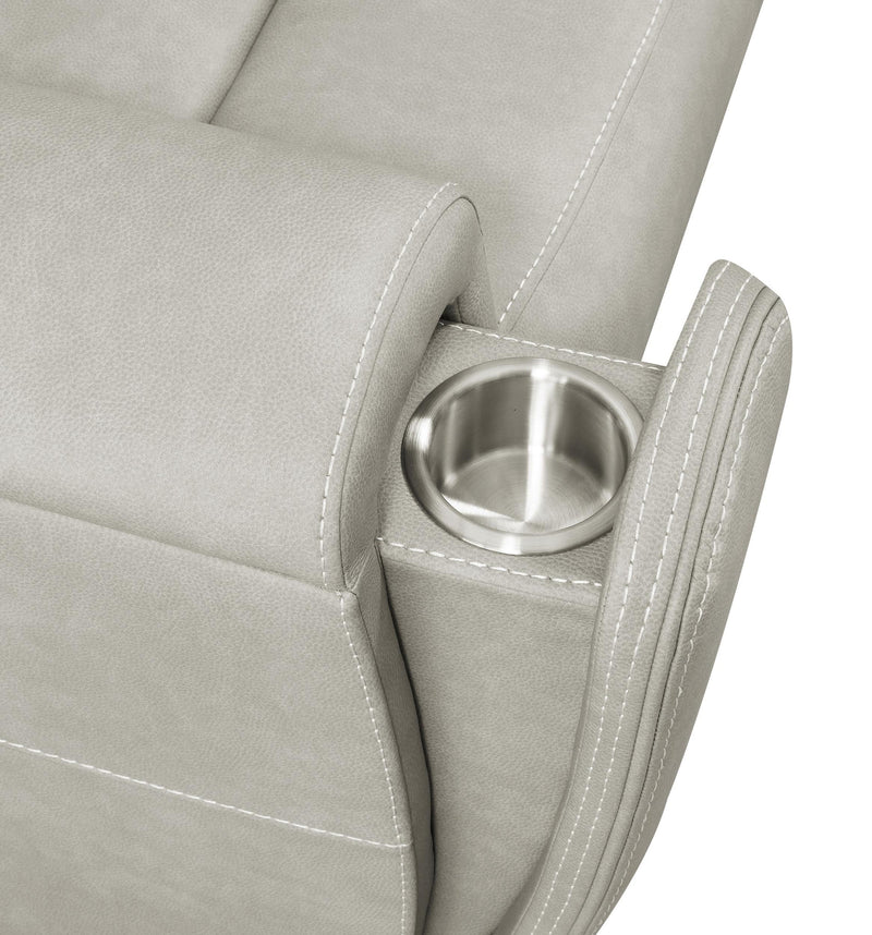 Brickston Triple Power Reclining Loveseat Grey - 603435PPP