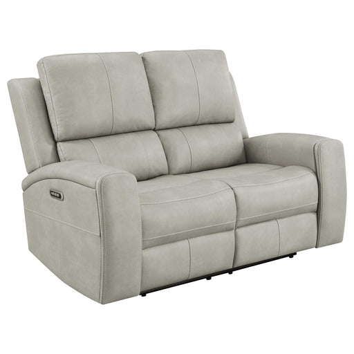 Brickston Triple Power Reclining Loveseat Grey - 603435PPP