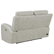 Brickston Triple Power Reclining Loveseat Grey - 603435PPP