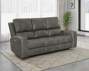 Brickston Triple Power Reclining Sofa Charcoal - 603431PPP