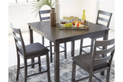 Bridson Gray Counter Height Dining Table and Bar Stools (Set of 5) - Lara FurnitureDining Room Set