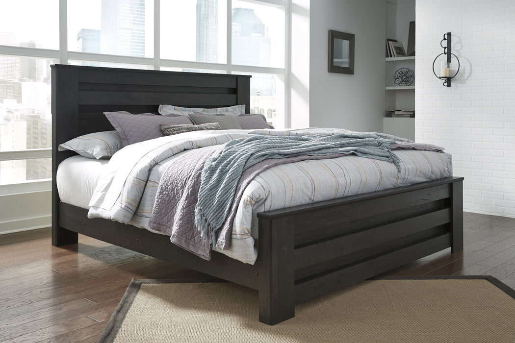 Brinxton Black King Panel Bed - Gate FurnitureKing Bed