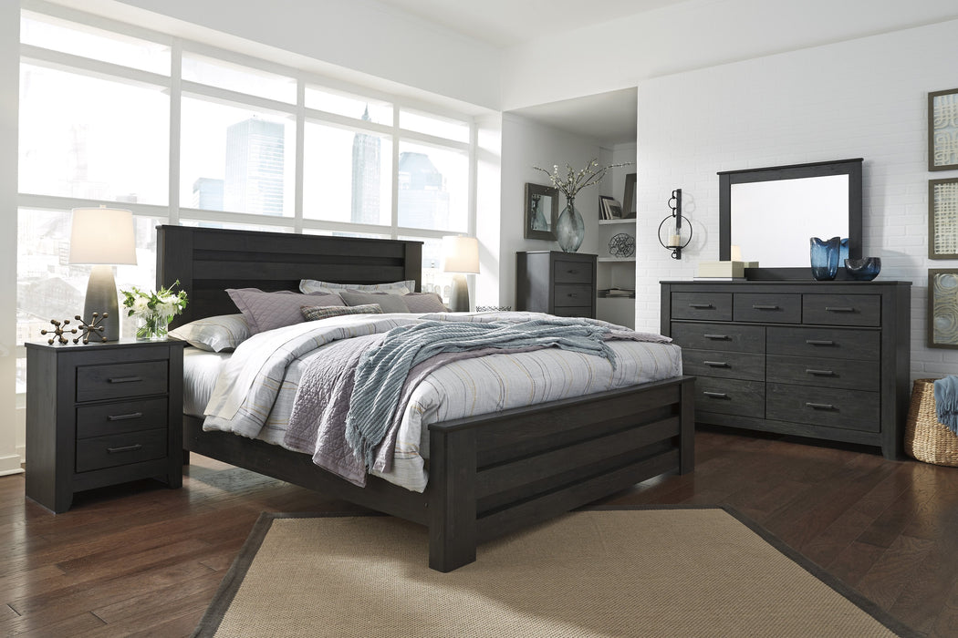 Brinxton Black Panel Bedroom Set - Gate FurnitureBedroom Set