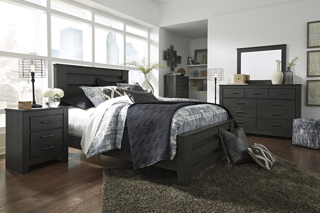 Brinxton Black Panel Bedroom Set - Gate FurnitureBedroom Set