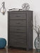 Brinxton Charcoal Chest of Drawers - Gate FurnitureChest