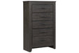 Brinxton Charcoal Chest of Drawers - Gate FurnitureChest