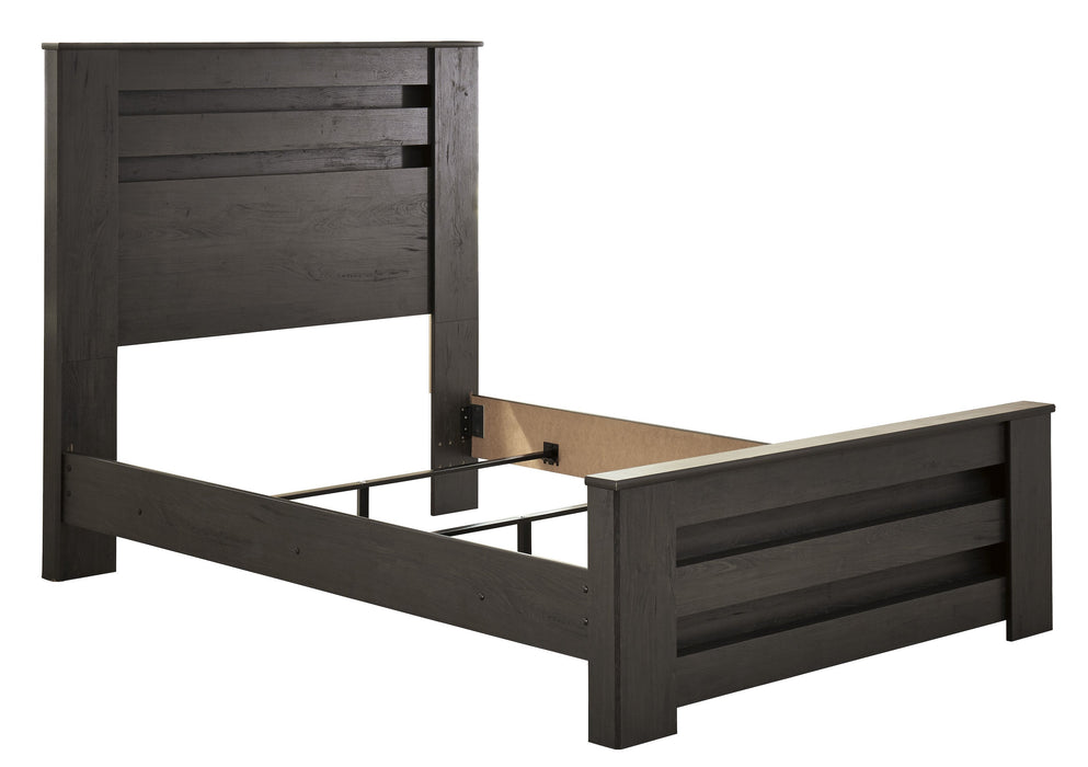 Brinxton Charcoal Full Panel Bed - Gate FurnitureFull Bed
