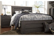 Brinxton Charcoal King Panel Bed - Gate FurnitureKing Bed