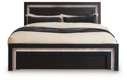 Brizmore Black King Panel Bed - PCB2611B17