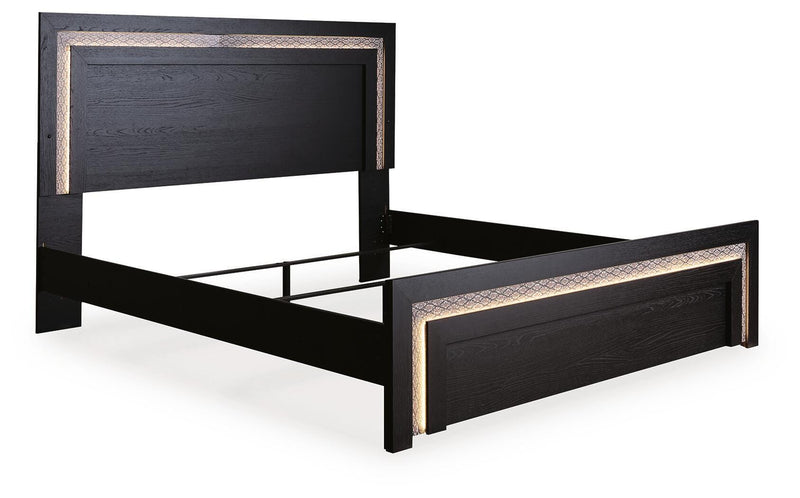 Brizmore Black King Panel Bed - PCB2611B17
