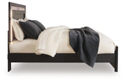 Brizmore Black King Panel Bed - PCB2611B17