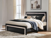 Brizmore Black Queen Panel Bed - PCB2611B11