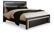 Brizmore Black Queen Panel Bed - PCB2611B11