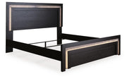 Brizmore Black Queen Panel Bed - PCB2611B11