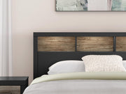 Broachmyn Black/Gray Queen Bookcase Panel Bed - PCB1118B18