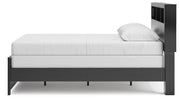 Broachmyn Black/Gray Queen Bookcase Panel Bed - PCB1118B18