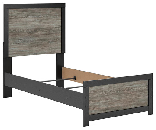 Broachmyn Black/Gray Twin Panel Bed - PCB1118B8