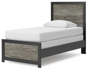 Broachmyn Black/Gray Twin Panel Bed - PCB1118B8