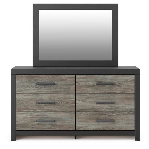 Broachmyn Queen Panel Bed, Dresser, Mirror and Nightstand - PCB1118B27