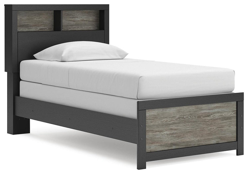Broachmyn Twin Bookcase Bed, Dresser and Mirror - PCB1118B14