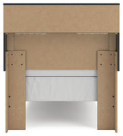 Broachmyn Twin Bookcase Bed, Dresser and Mirror - PCB1118B14
