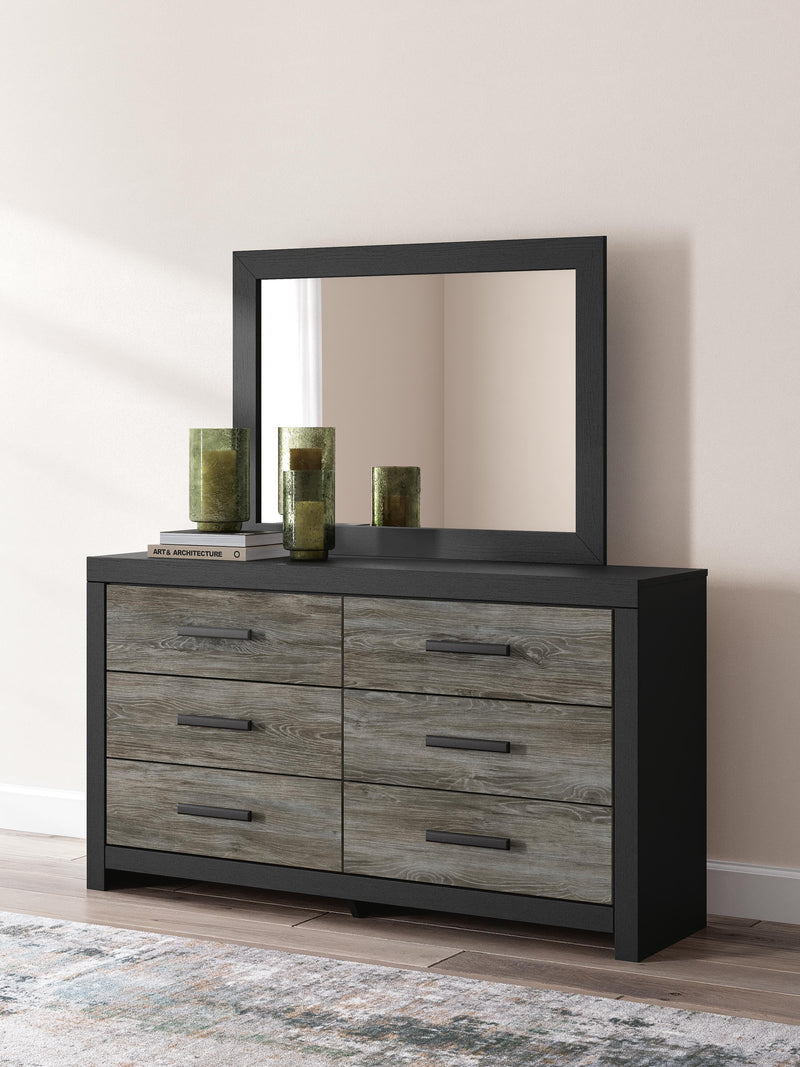 Broachmyn Twin Panel Bed, Dresser and Mirror - PCB1118B10