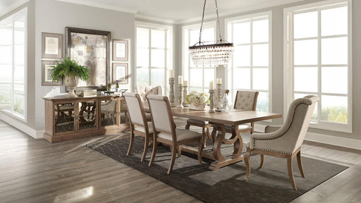 Brockway 7-piece Extension Leaf Dining Set Barley Brown - 110291-S7
