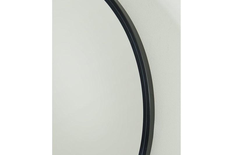 Brocky Black Accent Mirror - Lara FurnitureOther Products