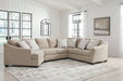Brogan Bay Cork 3 - Piece LAF Cuddler Sectional - Gate FurnitureSectional