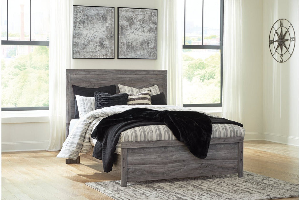 Bronyan Dark Gray Queen Panel Bed - Gate FurnitureQueen Bed