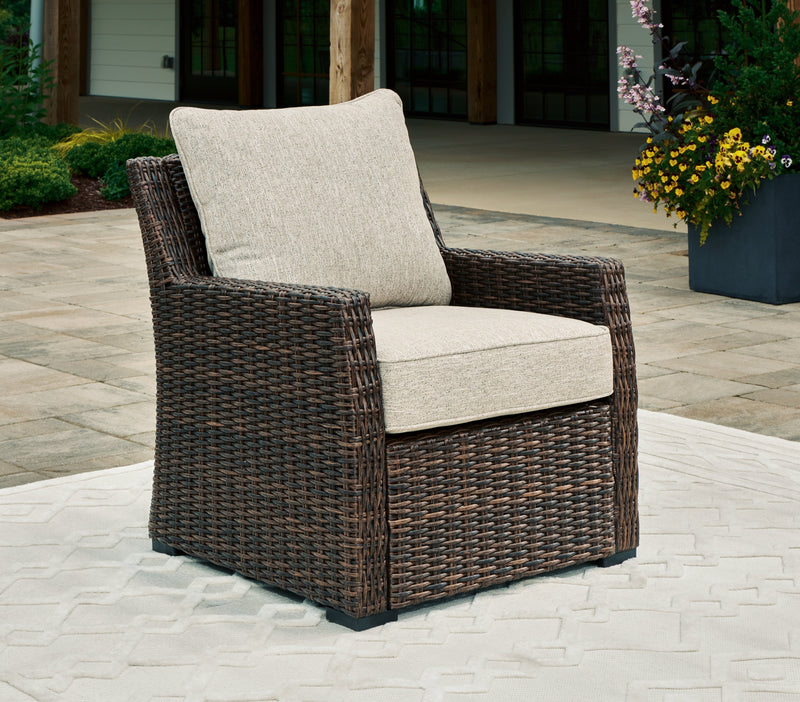 Brook Ranch Outdoor Lounge Chair with Cushion - P465-820