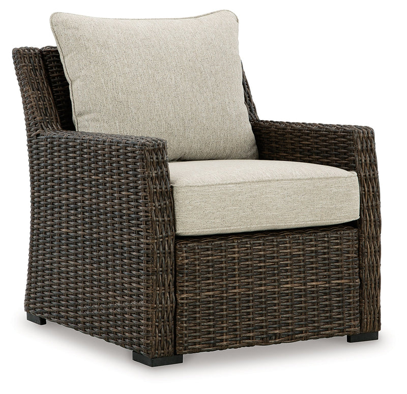 Brook Ranch Outdoor Lounge Chair with Cushion - P465-820