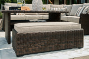 Brook Ranch Outdoor Sofa Sectional/Bench with Cushion (Set of 3) - P465-822