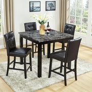 Brooklyn - 5PC Pub Dining Set. Table and 4 chairs. (1 Set/ CTN) - D593-5PC-Set