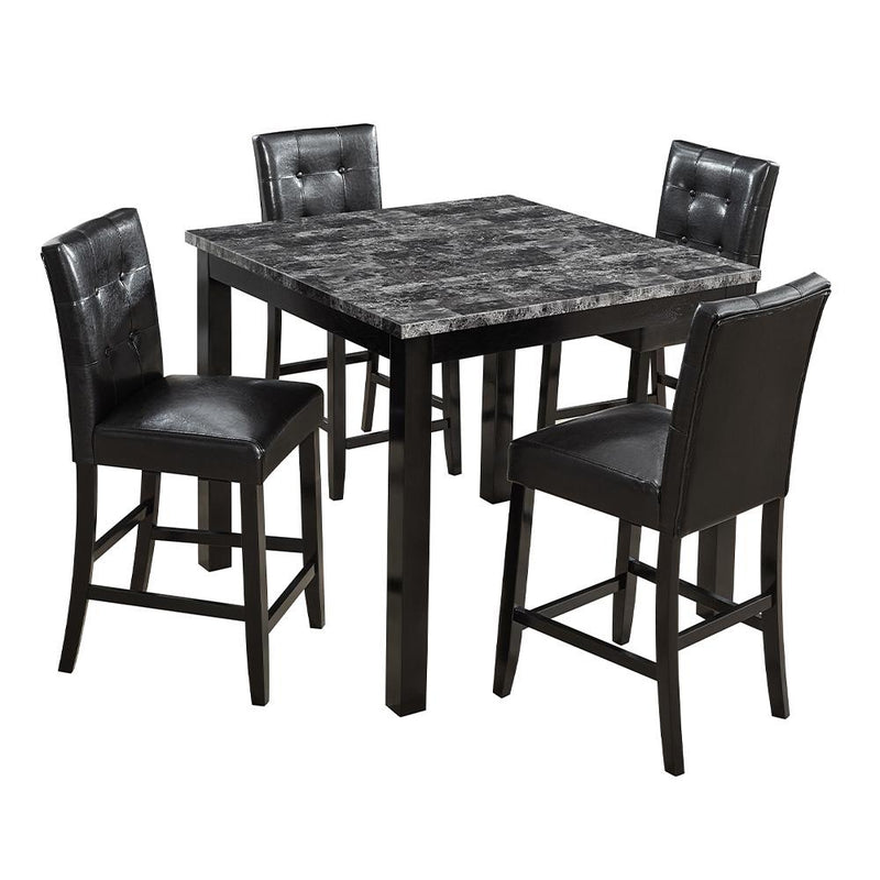 Brooklyn - 5PC Pub Dining Set. Table and 4 chairs. (1 Set/ CTN) - D593-5PC-Set